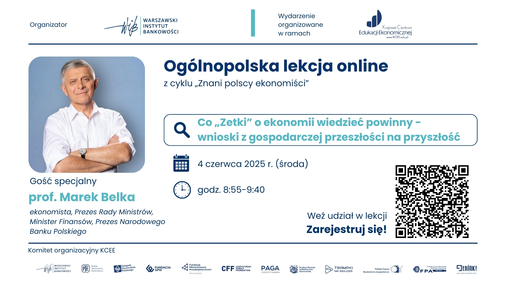 „Co Zetki o ekonomii wiedzieć powinny?” – zapraszamy na wyjątkową lekcję online z prof. Markiem Belką